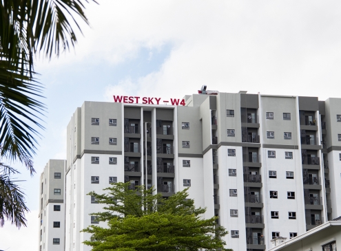 TIẾN ĐỘ XÂY DỰNG TÒA W4, WEST SKY – KHI NHỮNG NÉT CUỐI DẦN THÀNH HÌNH